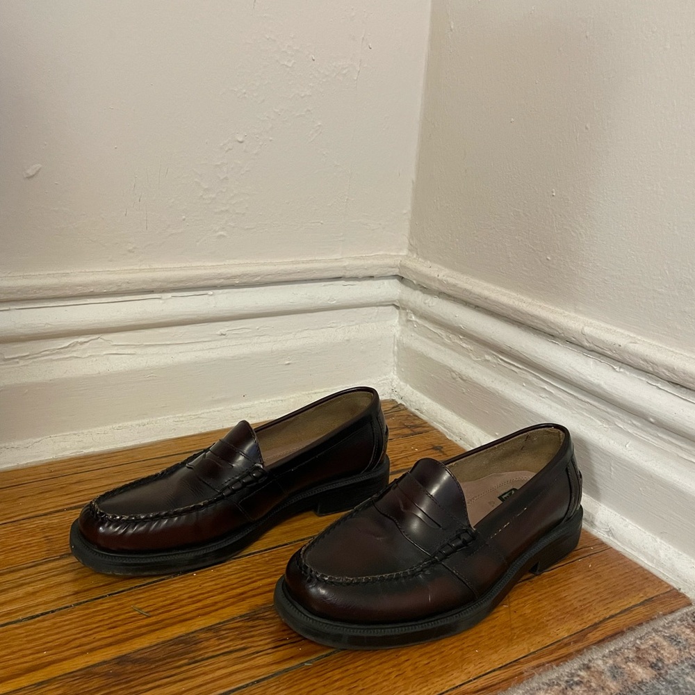 Nunn Bush Dark Brown Leather Penny Loafers